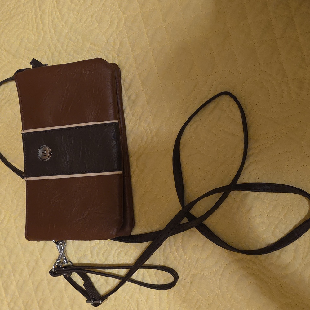 Stone Mountain Brown and Black Crossbody Bag